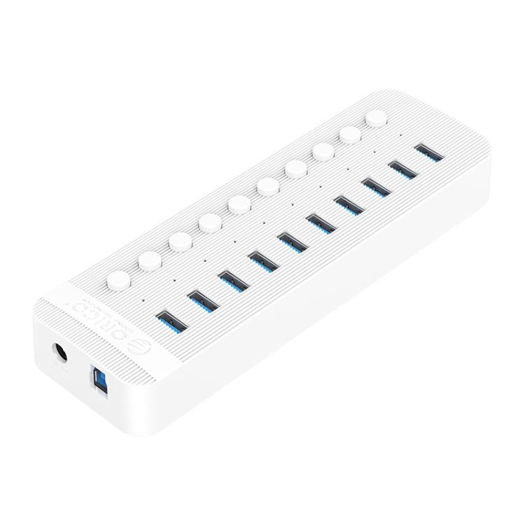  Regleta Orico CT2U3-10AB-WH  de 10 puertos usb 3.0 con interruptores individuales